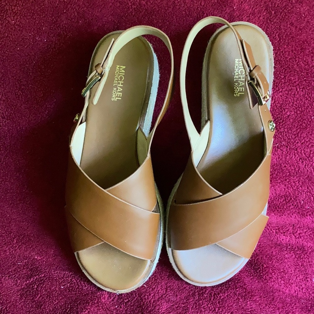 MK brown sandals